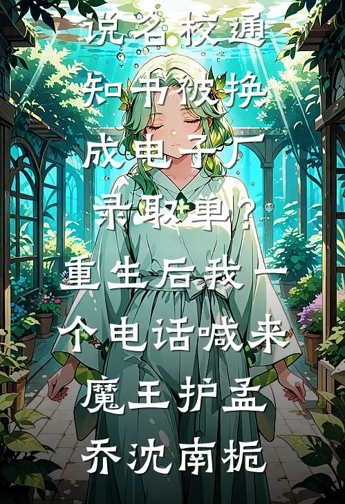 名校通知书被换成电子厂录取单？重生后我一个电话喊来魔王护(孟乔沈南栀)热门好看小说_在线免费小说名校通知书被换成电子厂录取单？重生后我一个电话喊来魔王护孟乔沈南栀