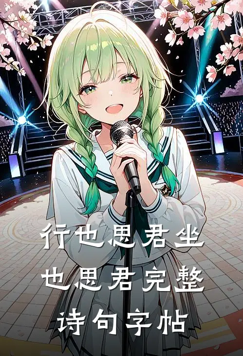 行也思君坐也思君完整诗句字帖