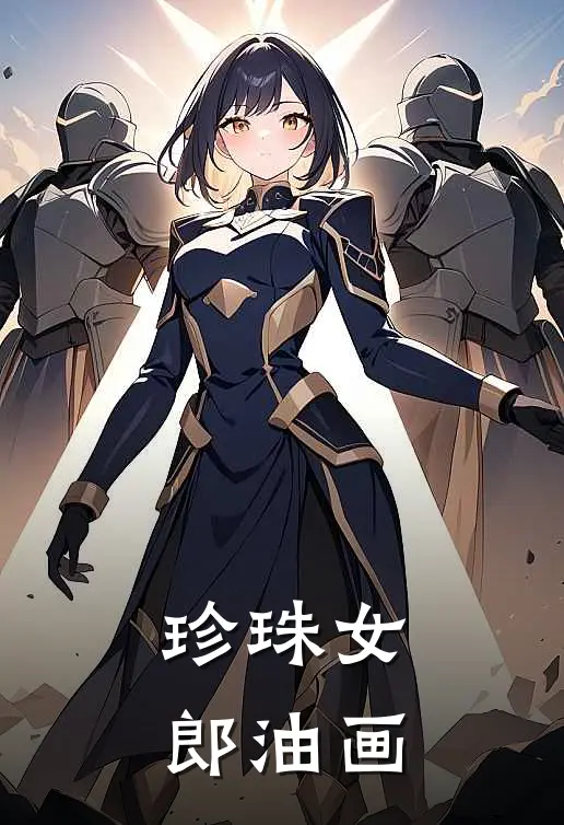 珍珠女郎油画